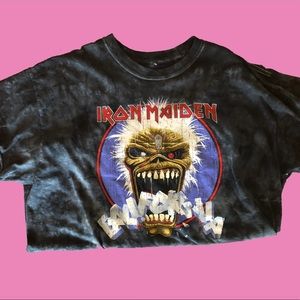 Iron maiden band tee urban outfitters